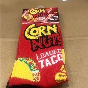 Loaded Taco Socks - Red corn nut socks